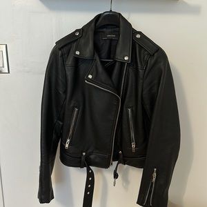 Zara faux leather jacket
